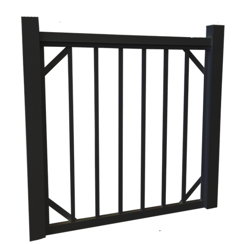 Barrière de rampe 36 x 36 pouces de Haut – Noir