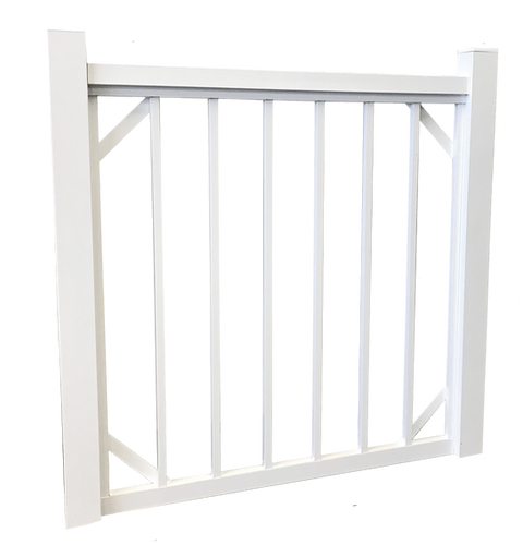 Barrière de rampe 36 x 42 pouces de Haut – Blanc